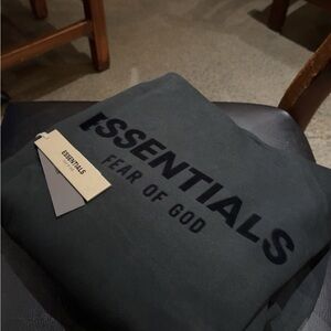 Essentials black hoodie